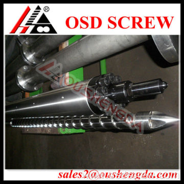 Injection screw and barrel for plastic machine (single screw)
